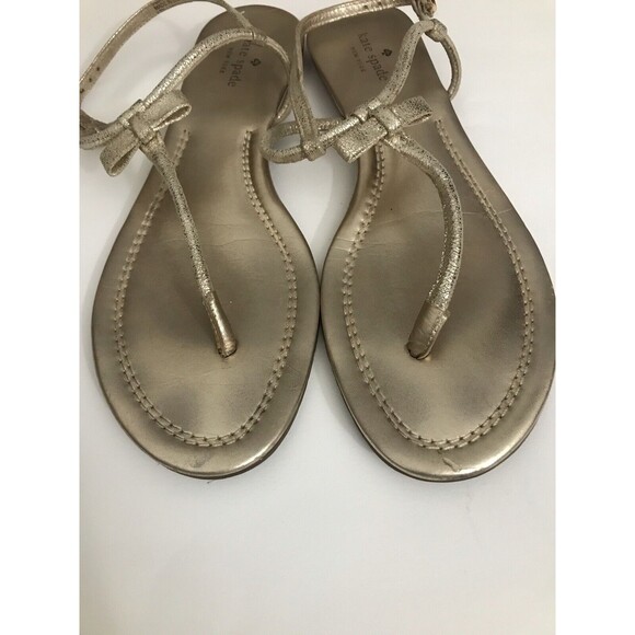 Kate Spade Sandal Gold Color Size M11 - Picture 3 of 10
